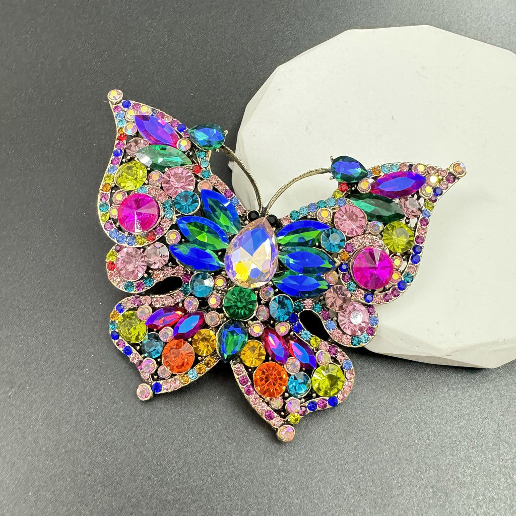 Butterfly Rhinestone Brooch PA4433