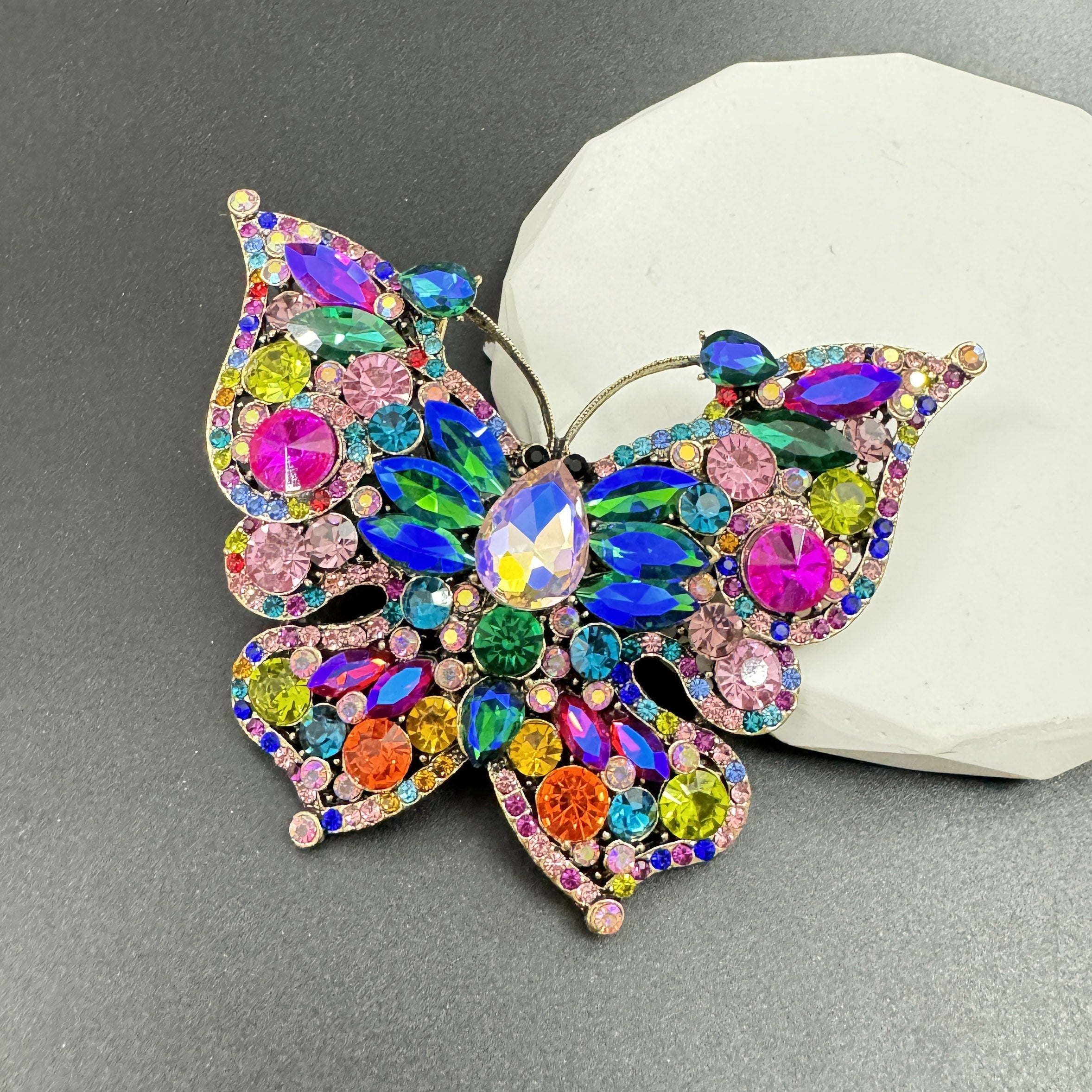 Butterfly Rhinestone Brooch PA4433