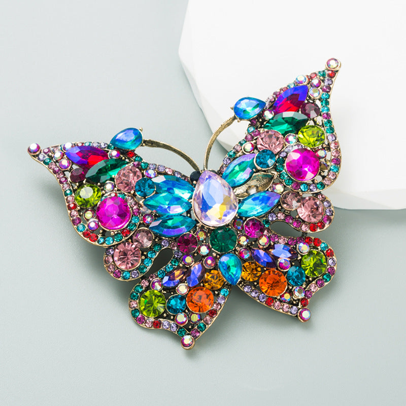Butterfly Rhinestone Brooch PA4433