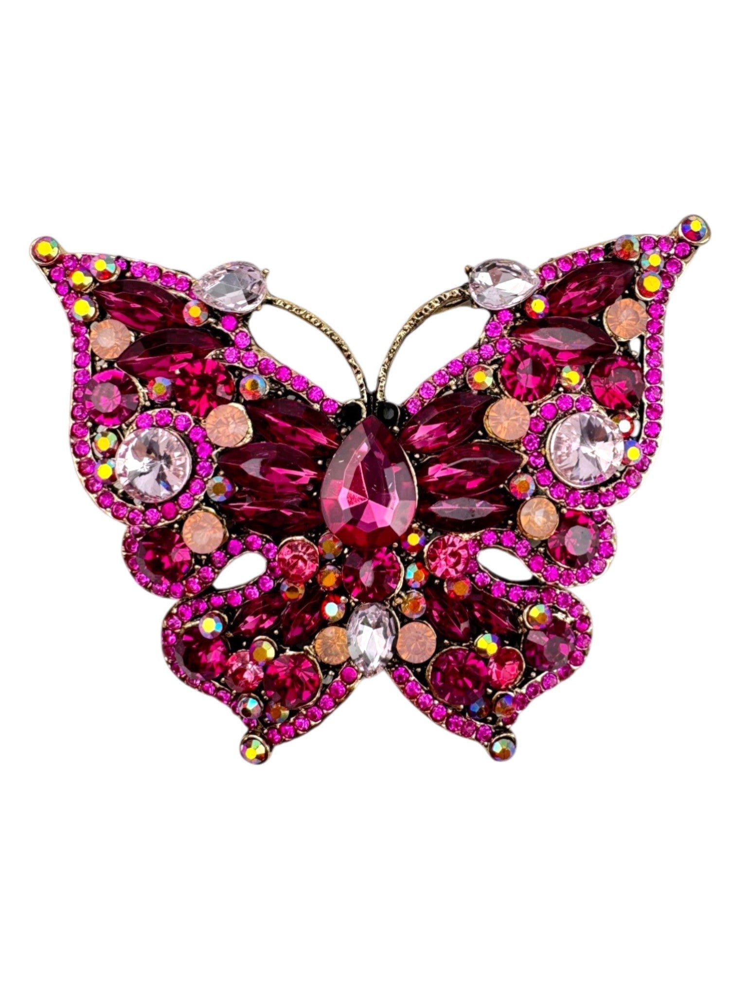 Butterfly Rhinestone Brooch PA4433
