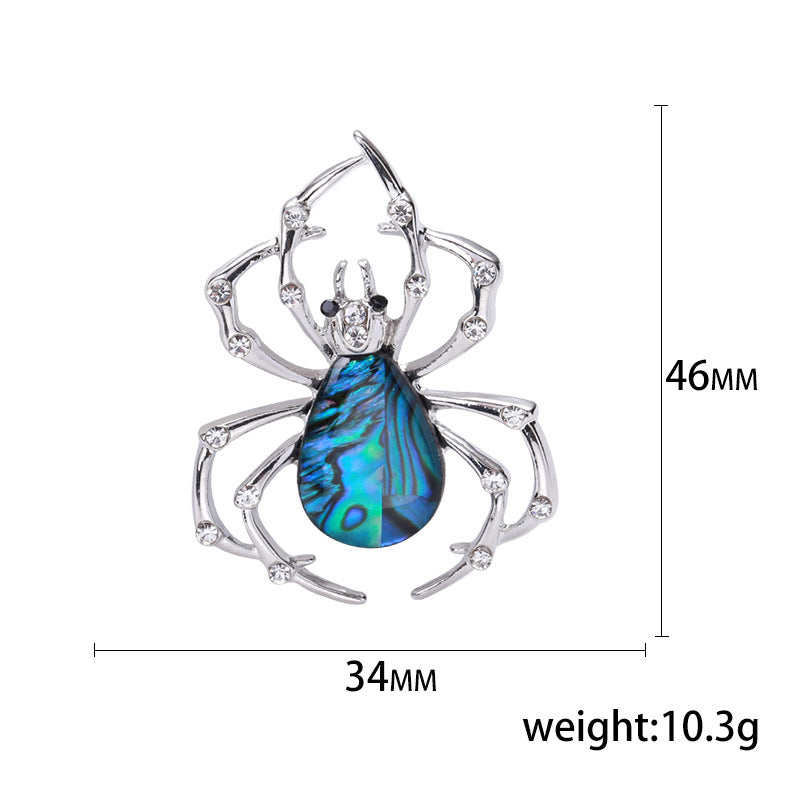 Spider Mother Of Pearl Brooch PA4434