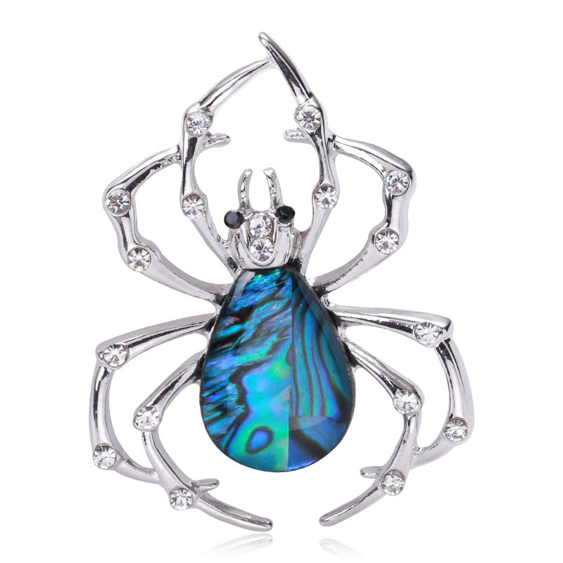 Spider Mother Of Pearl Brooch PA4434
