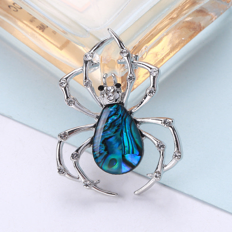 Spider Mother Of Pearl Brooch PA4434