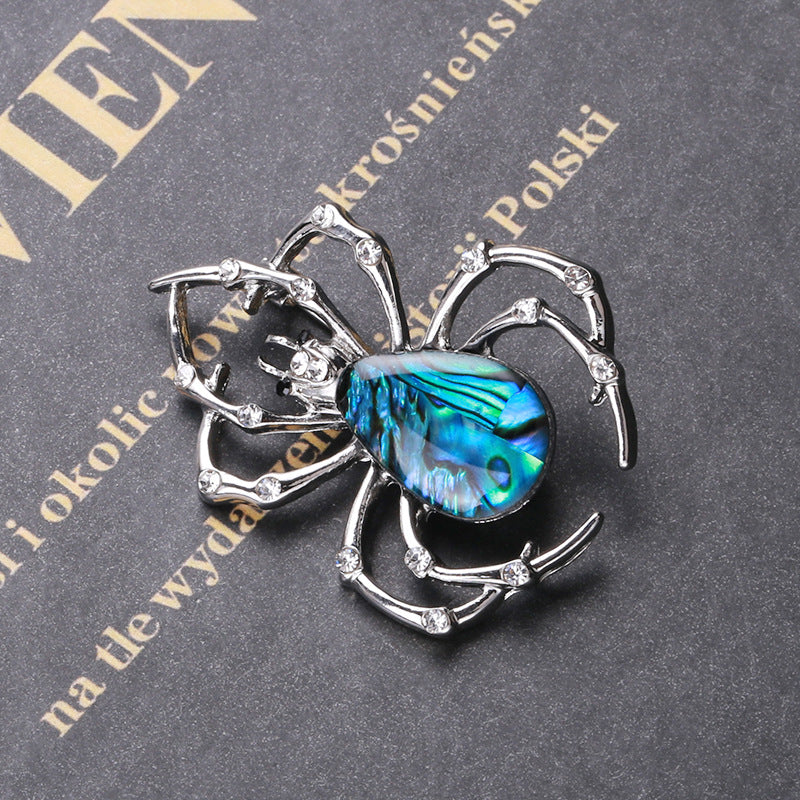 Spider Mother Of Pearl Brooch PA4434