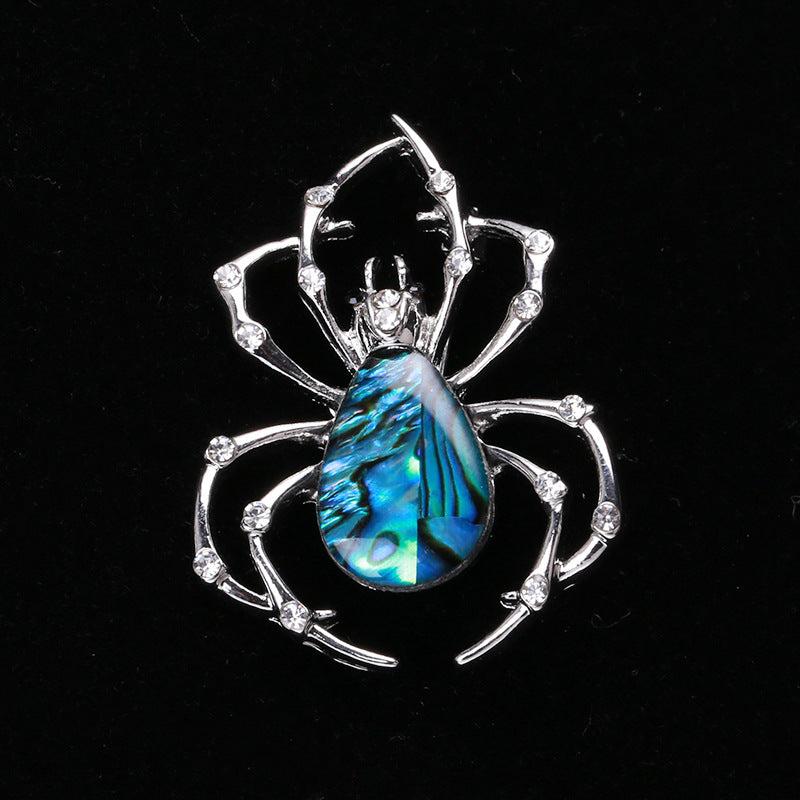 Spider Mother Of Pearl Brooch PA4434