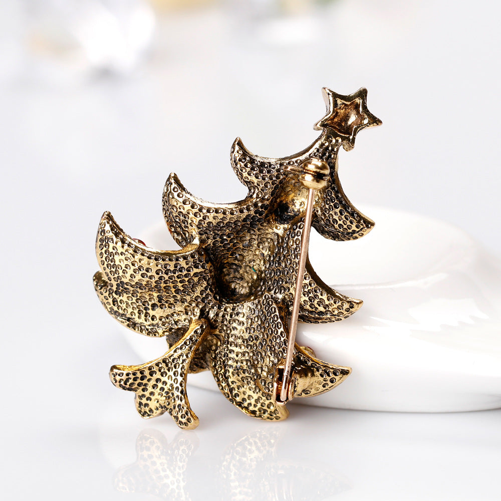 Christmas Tree Alloy Brooch PA4436