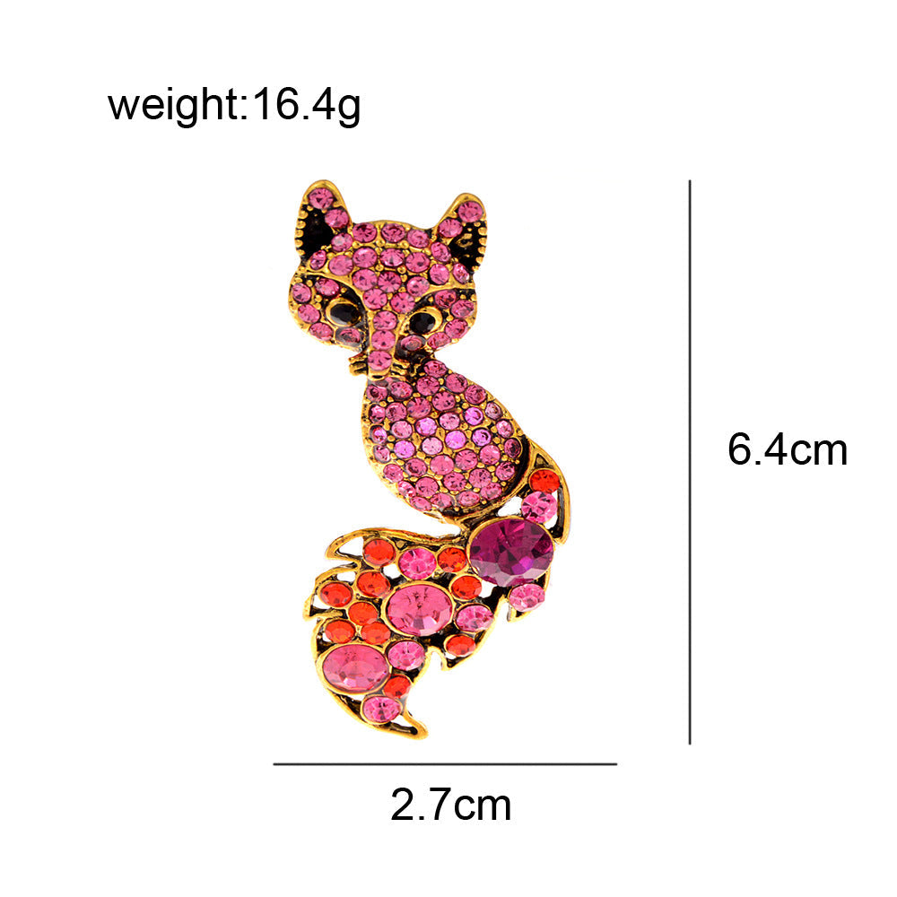 Fox Alloy Brooch PA4459