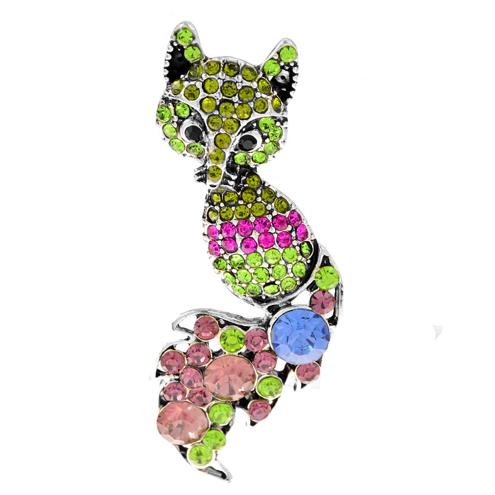 Fox Alloy Brooch PA4459