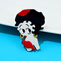 Pretty Girl Acrylic Brooch PA4461