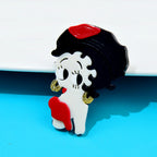Pretty Girl Acrylic Brooch PA4461