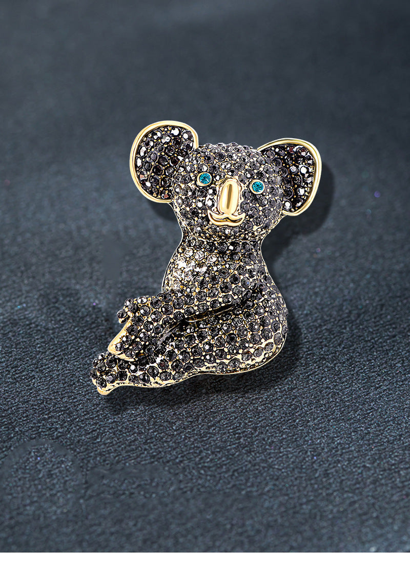 Koala Rhinestone Brooch PA4529