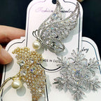 Radomly Cubic Zirconia Brooch PA4564