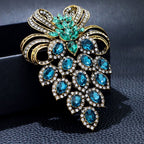 Grape Rhinestone Brooch PA4575
