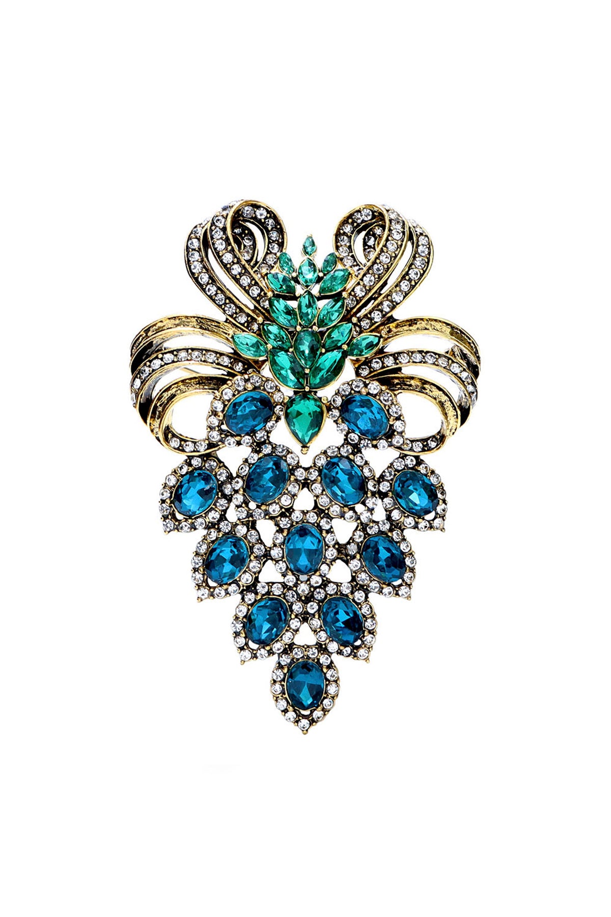 Grape Rhinestone Brooch PA4575
