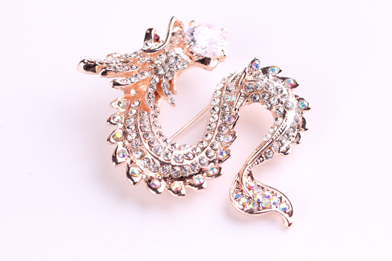 Dragon Rhinestone Brooch PA4578