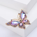 Butterfly Alloy Rhinestone Brooch PA4591