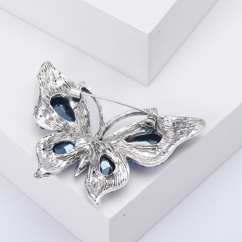 Butterfly Alloy Rhinestone Brooch PA4591