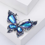 Butterfly Alloy Rhinestone Brooch PA4591