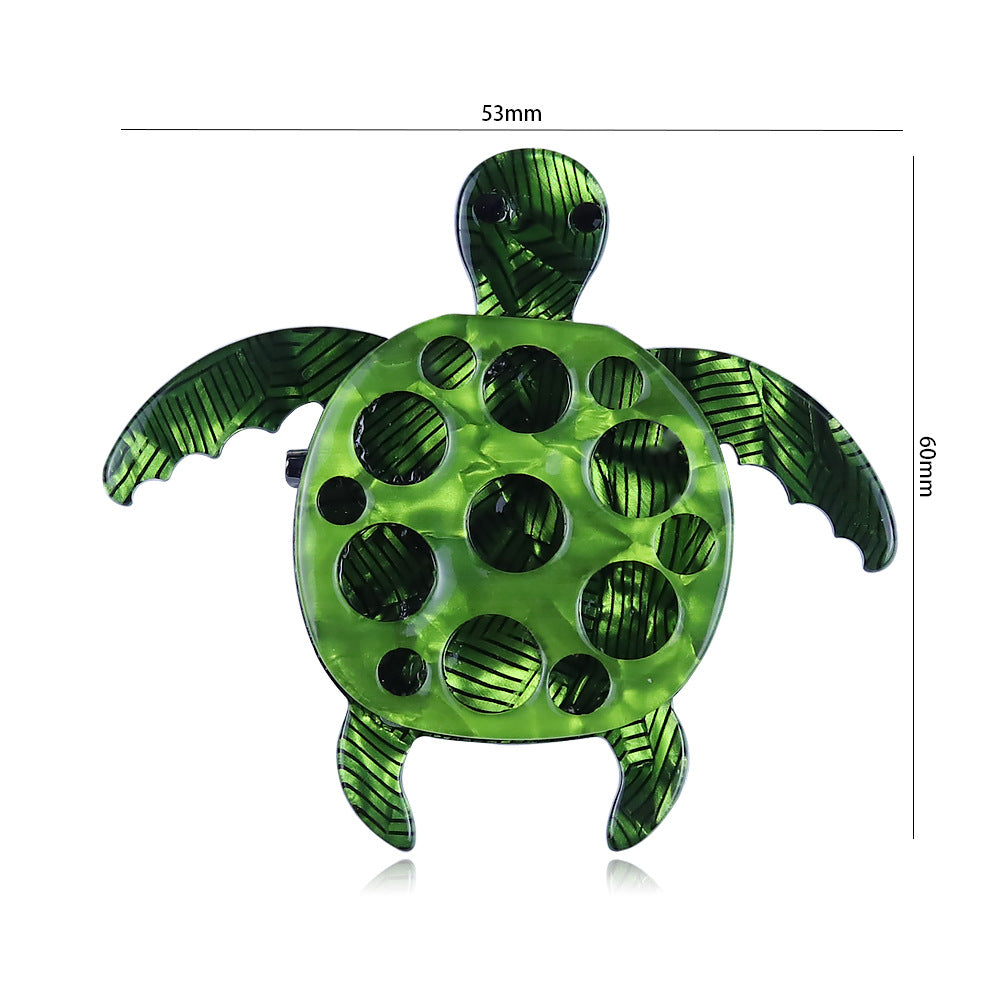 Sea Turtle Acrylic Brooch PA4604