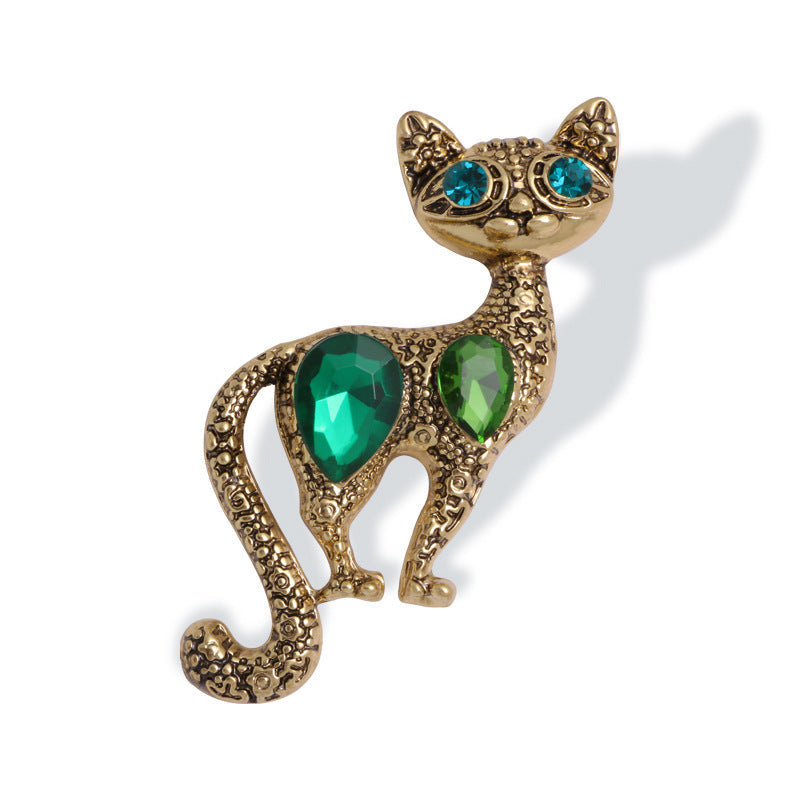 Leopard Alloy Crystal  Brooch PA4614