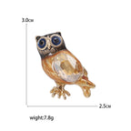 Owl Rhinestone Brooch PA4695