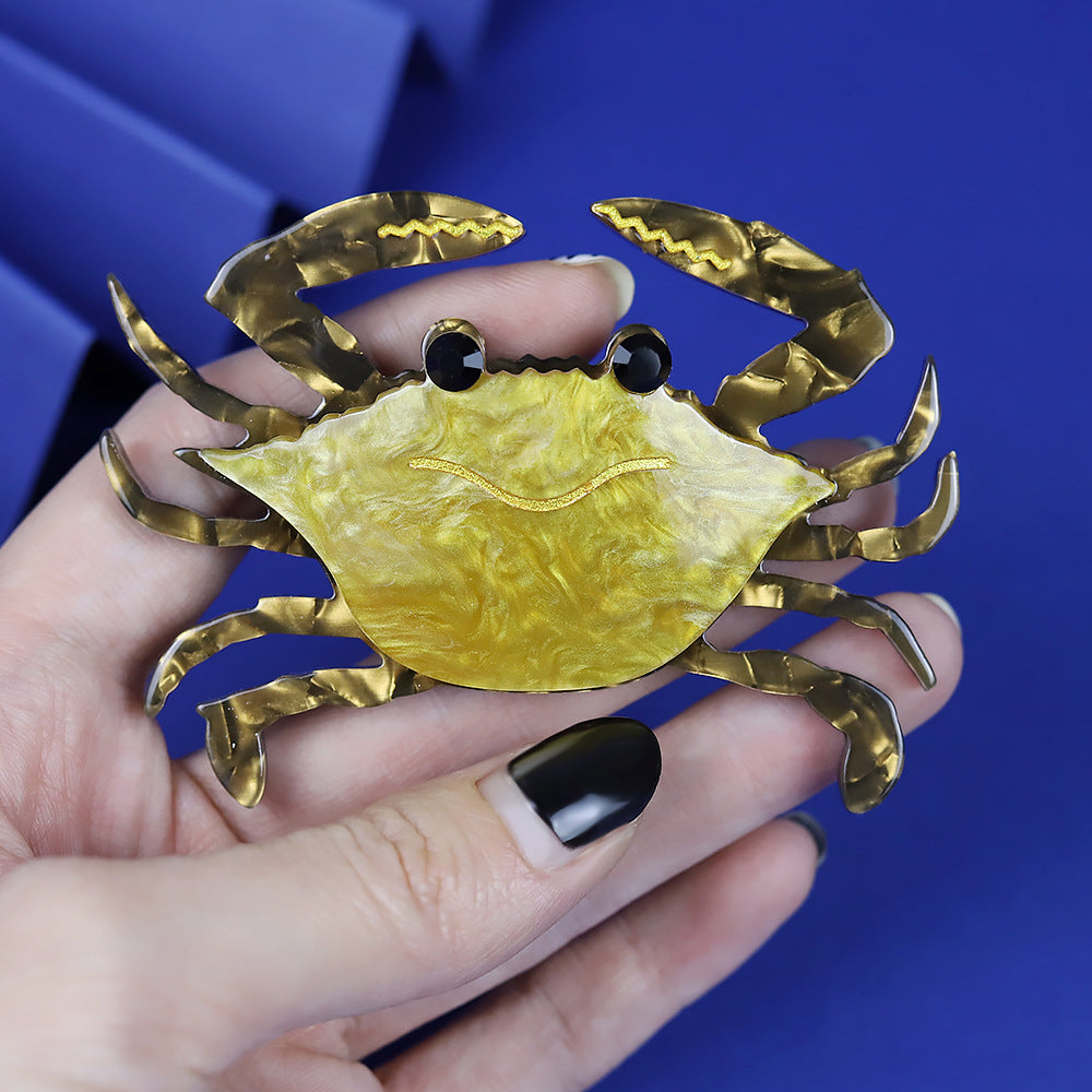 Crab Acrylic Brooch PA4704