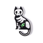Cat Skeleton Acrylic Brooch PA4708
