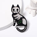 Cat Skeleton Acrylic Brooch PA4708
