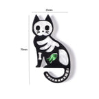Cat Skeleton Acrylic Brooch PA4708