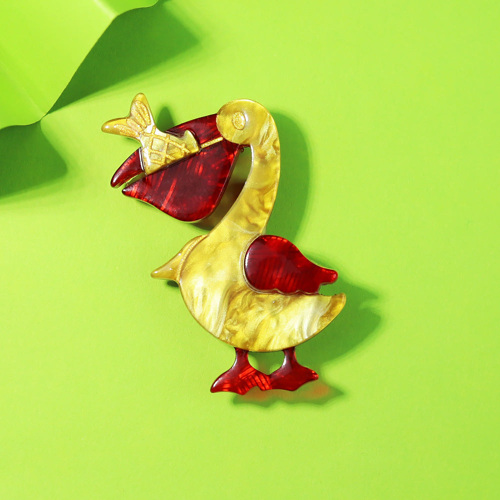 Goose Acrylic Brooch PA4709