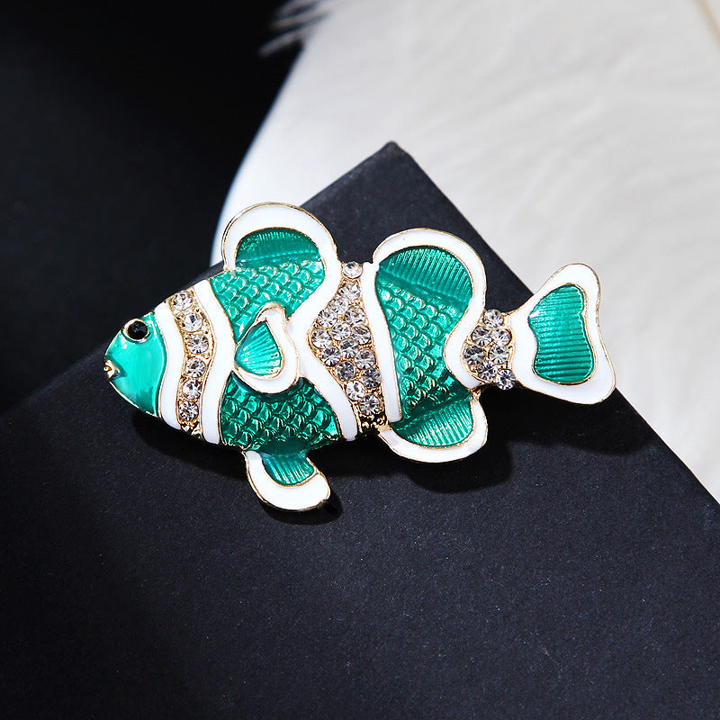 Nemo Fish Rhinestone Brooch PA4794