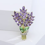 Floral Rhinestone Brooch PA4807