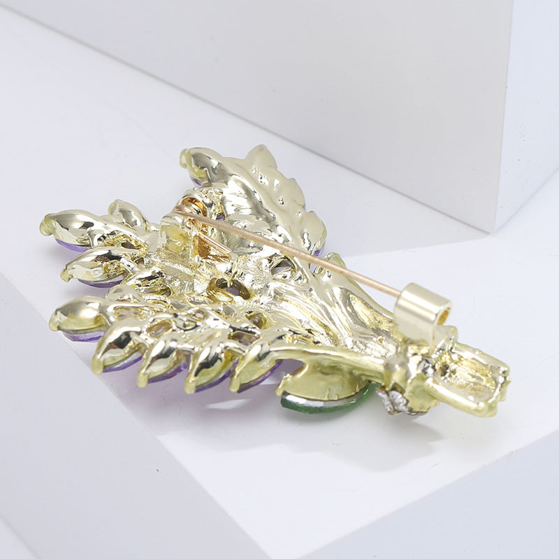 Floral Rhinestone Brooch PA4807