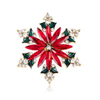 Alloy Crystal Hexagonal Star Brooch PA4811