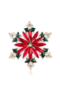 Alloy Crystal Hexagonal Star Brooch PA4811
