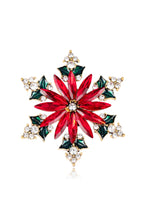 Alloy Crystal Hexagonal Star Brooch PA4811