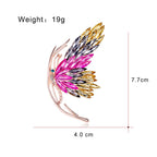 Butterfly Rhinestone Brooch PA4812