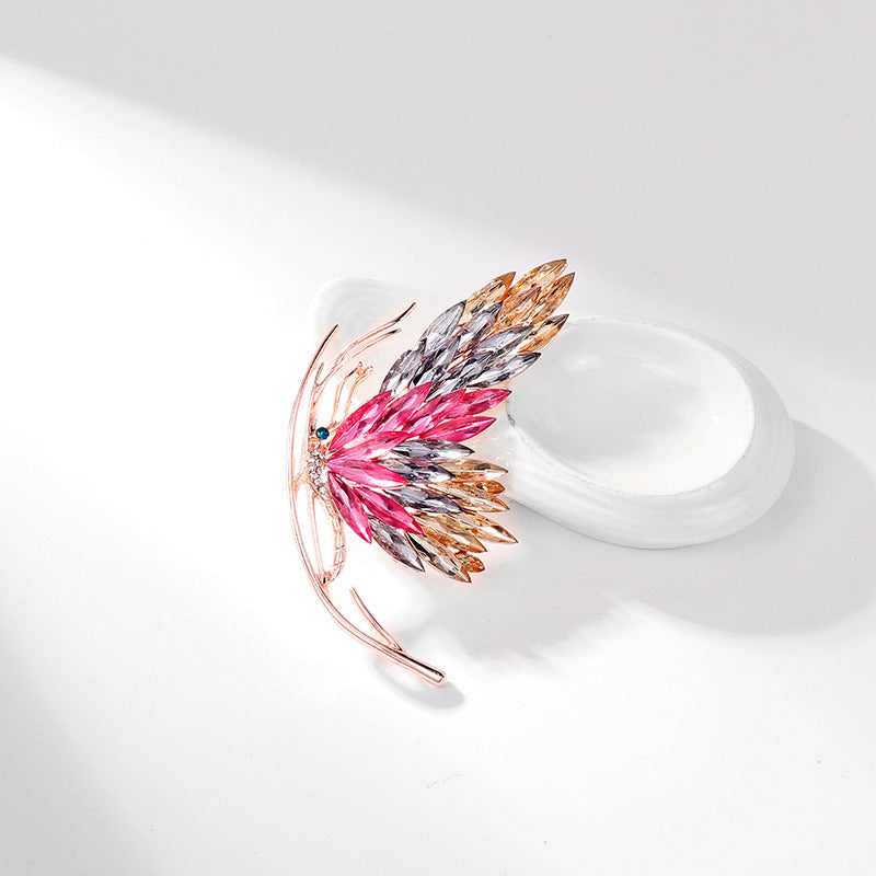 Butterfly Rhinestone Brooch PA4812