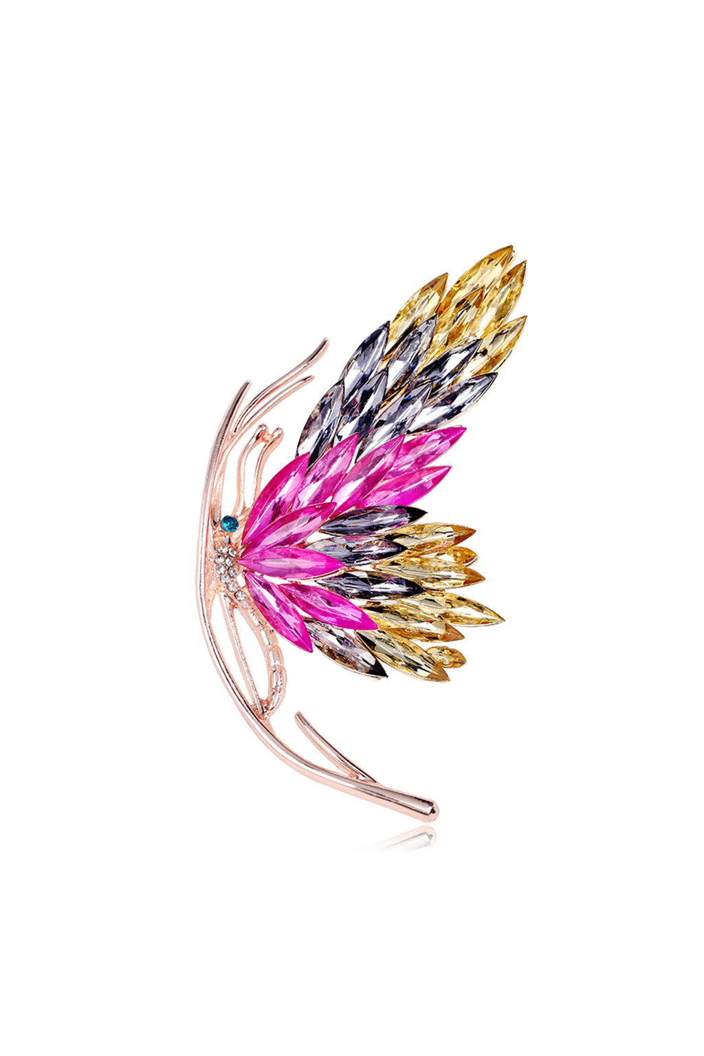 Butterfly Rhinestone Brooch PA4812