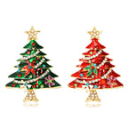 Christmas Tree Alloy Rhinestone Brooch PA4860