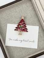 Christmas Tree Alloy Rhinestone Brooch PA4860 - view 2