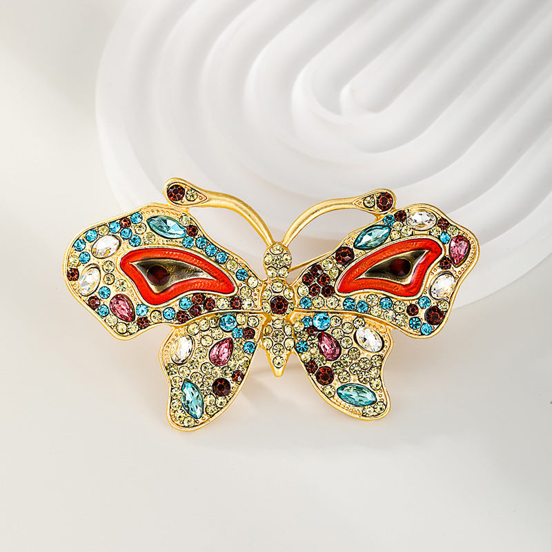 Butterfly Rhinestone Brooch PA4867