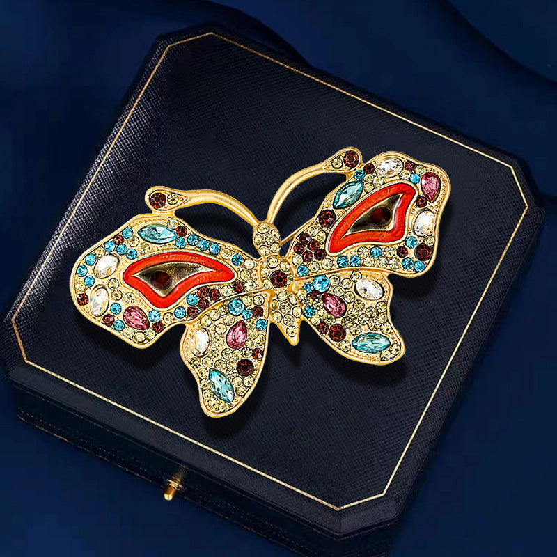 Butterfly Rhinestone Brooch PA4867