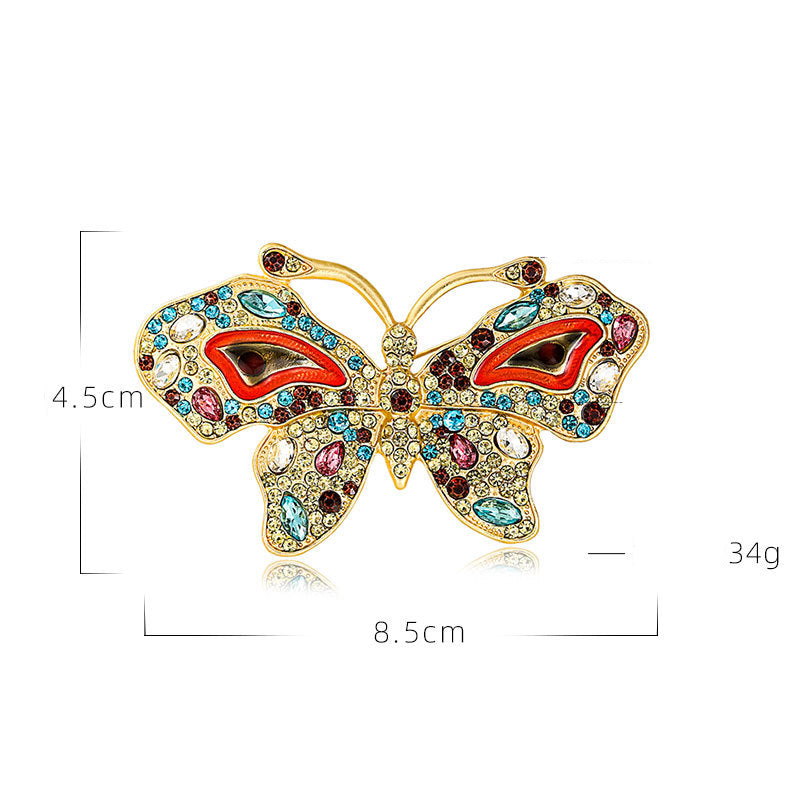 Butterfly Rhinestone Brooch PA4867