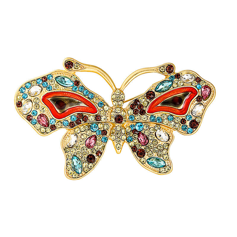 Butterfly Rhinestone Brooch PA4867
