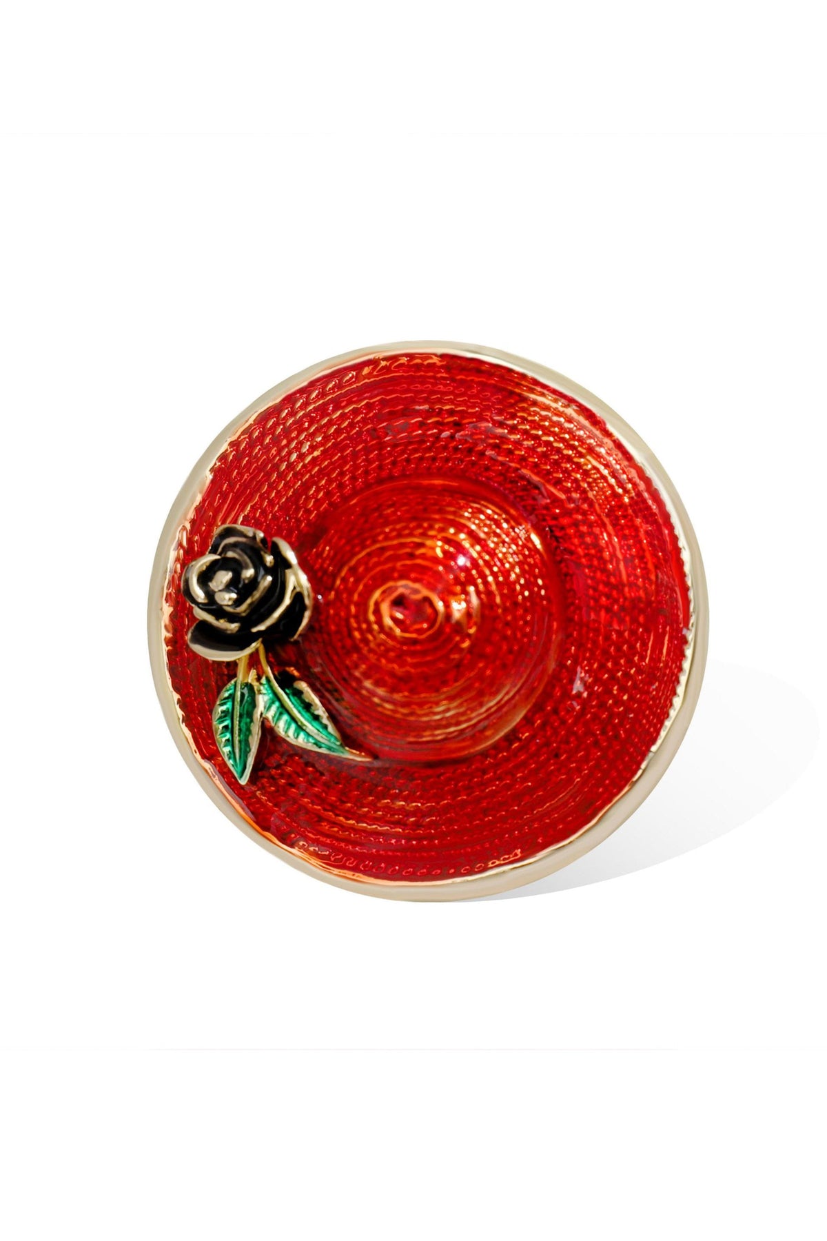 Camellia Hat Alloy Brooch PA4886