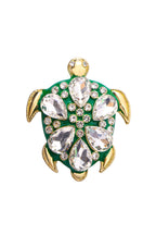 Turtle Rhinestone Brooch PA4919