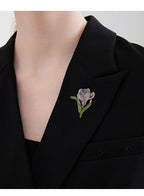 Tulip Rhinestone Brooch PA4920