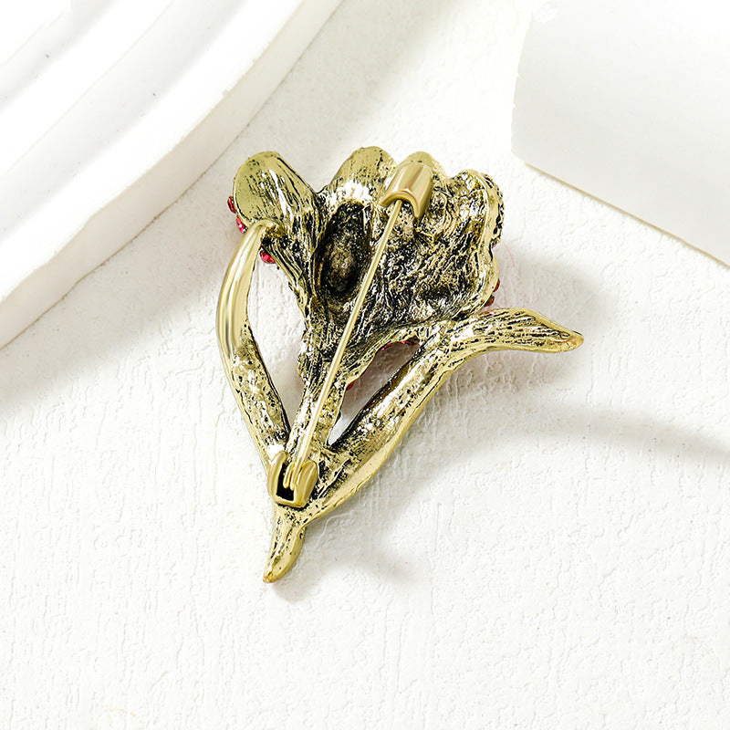 Tulip Rhinestone Brooch PA4920