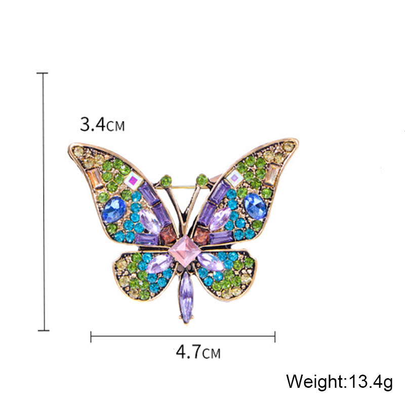 Butterfly Rhinestone Brooch PA4925